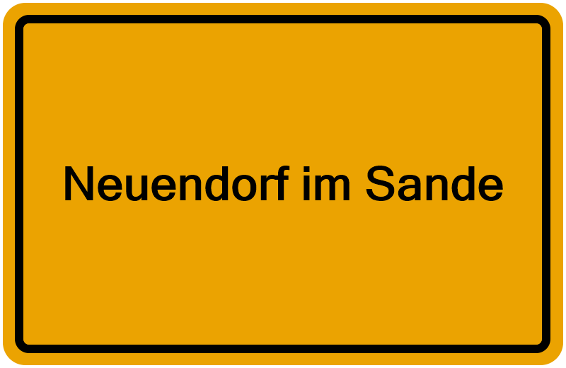 Handelsregisterauszug Neuendorf im Sande